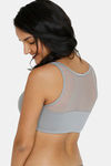Zivame Padded Wired Full Coverage Blouse Bra - Shark Skin — thumbnail 2